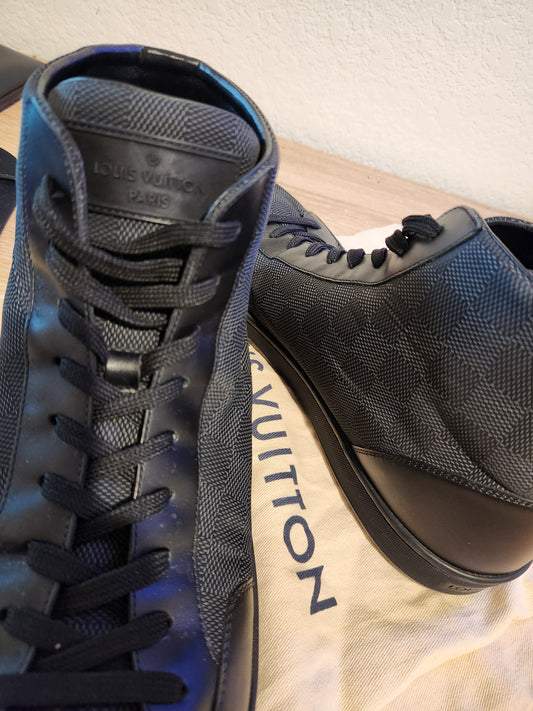 Louis Vuitton Offshore damier nylon and leather men's shoes